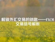 解锁外汇交易的钥匙——FXCM交易信号解析