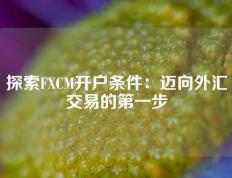 探索FXCM开户条件：迈向外汇交易的第一步