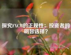 探究FXCM的正规性：投资者的明智选择？