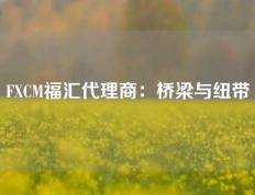 FXCM福汇代理商：桥梁与纽带