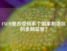 FXCM是否受到多个国家和地区的金融监管？