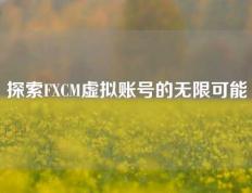 探索FXCM虚拟账号的无限可能