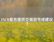 FXCM是否提供交易信号或建议？