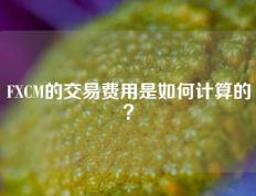 FXCM的交易费用是如何计算的？