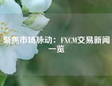 聚焦市场脉动：FXCM交易新闻一览