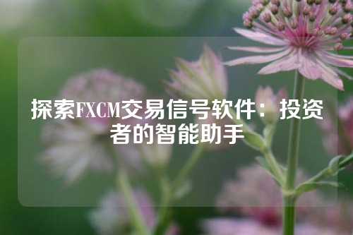 探索FXCM交易信号软件：投资者的智能助手