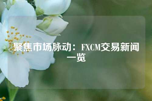 聚焦市场脉动：FXCM交易新闻一览