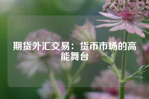 期货外汇交易：货币市场的高能舞台