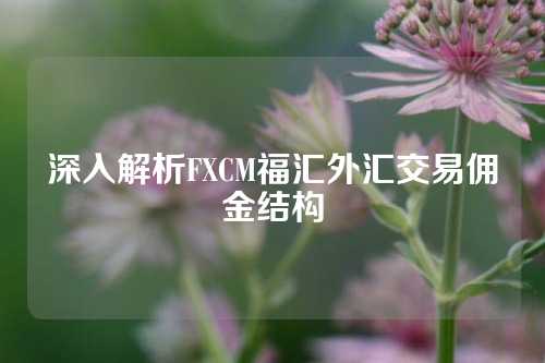 深入解析FXCM福汇外汇交易佣金结构