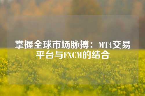 掌握全球市场脉搏：MT4交易平台与FXCM的结合