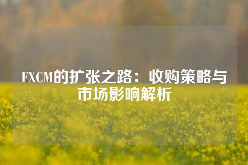 FXCM的扩张之路：收购策略与市场影响解析